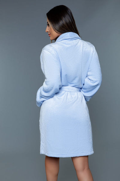 Geovan Plush Robe Light Blue