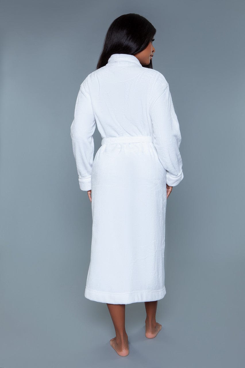Geovan Comfy Plush Robe White