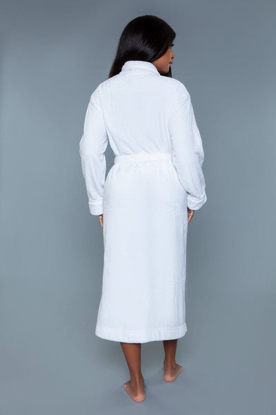 Geovan Comfy Plush Robe White